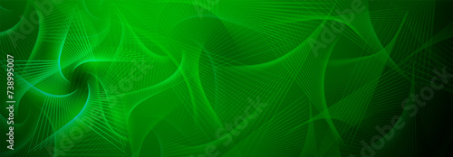 Abstract background in green colors with spirograph figures made of lines