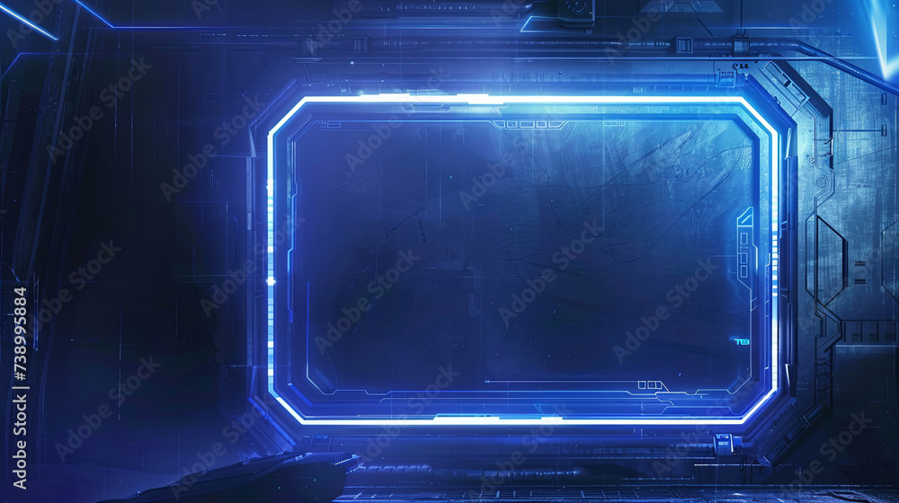 A sci-fi style interface background design for video cover A sci-fi style interface background design for video cover