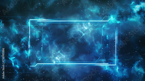 A sci-fi style interface background design for video cover
