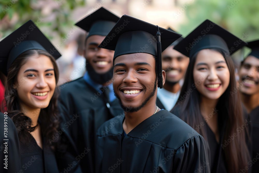Young black Graduate with Bright Future Young black Graduate with Bright Future