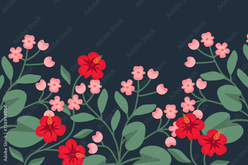 Decorative tropical background Decorative tropical background