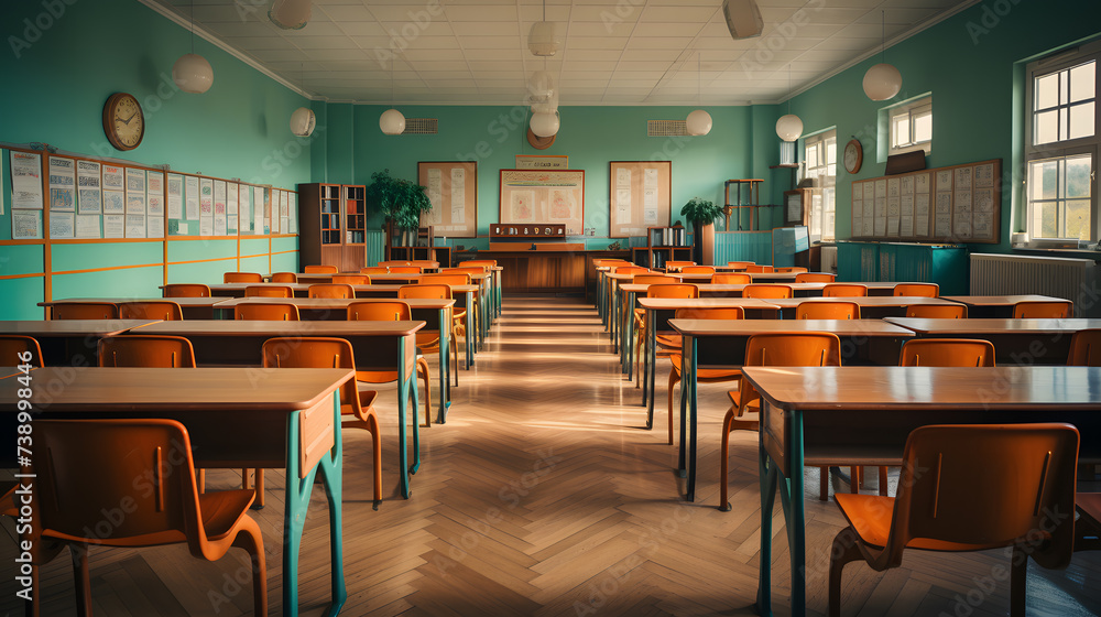 classroom in school classroom in school