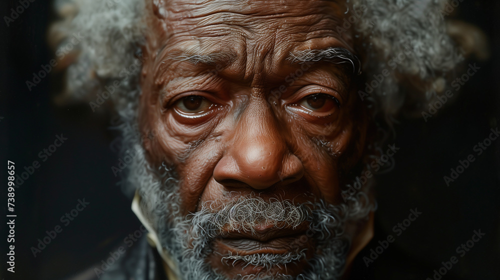 Older african american man or male Older african american man or male