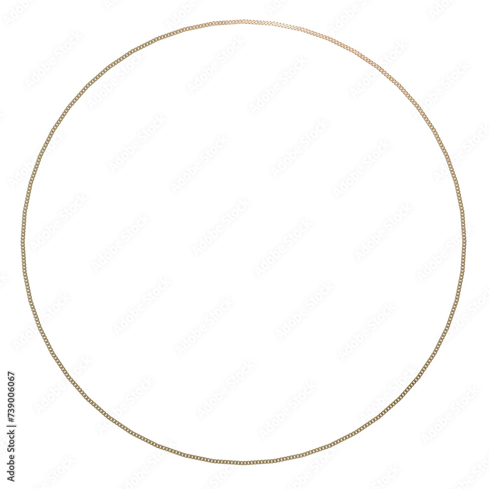 Geometric Harmony: Explore the perfect balance of form and function. This 3D Cuban chain circle frame adds depth and elegance to your creations. Geometric Harmony: Explore the perfect balance of form and function. This 3D Cuban chain circle frame adds depth and elegance to your creations.
