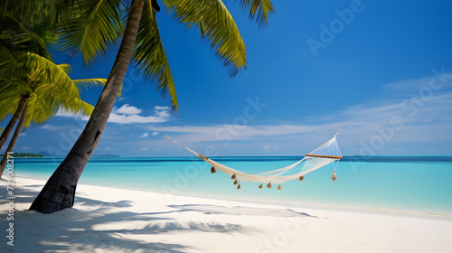 Idyllic Tropical Beach: A Harmonious Blend of Sun, Sand and Serenity