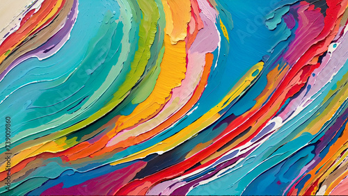 Beautiful Abtract painting strokes background, painting brush mixed color, abstract art background	
