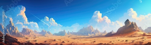 Desert background . Banner
