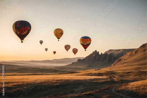 Aerial Symphony. Hot Air Balloon Adventure Over Cappadocia