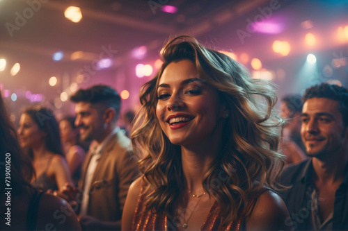 Vibrant Nightlife. Happy Friends Enjoying a Night of Clubbing © Centric 
