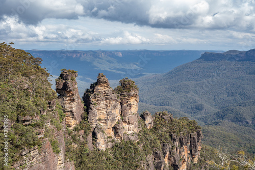 Canvas Print Blue Mountains Three Sisters