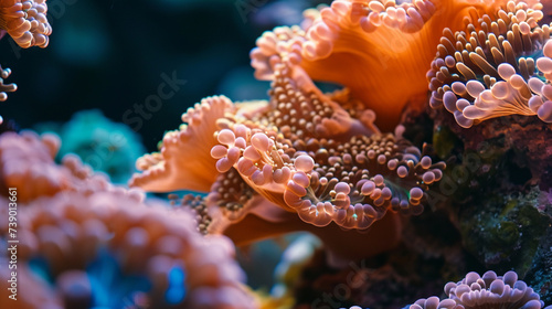 beautiful coral  hyper detail  professional photography. Generative Ai