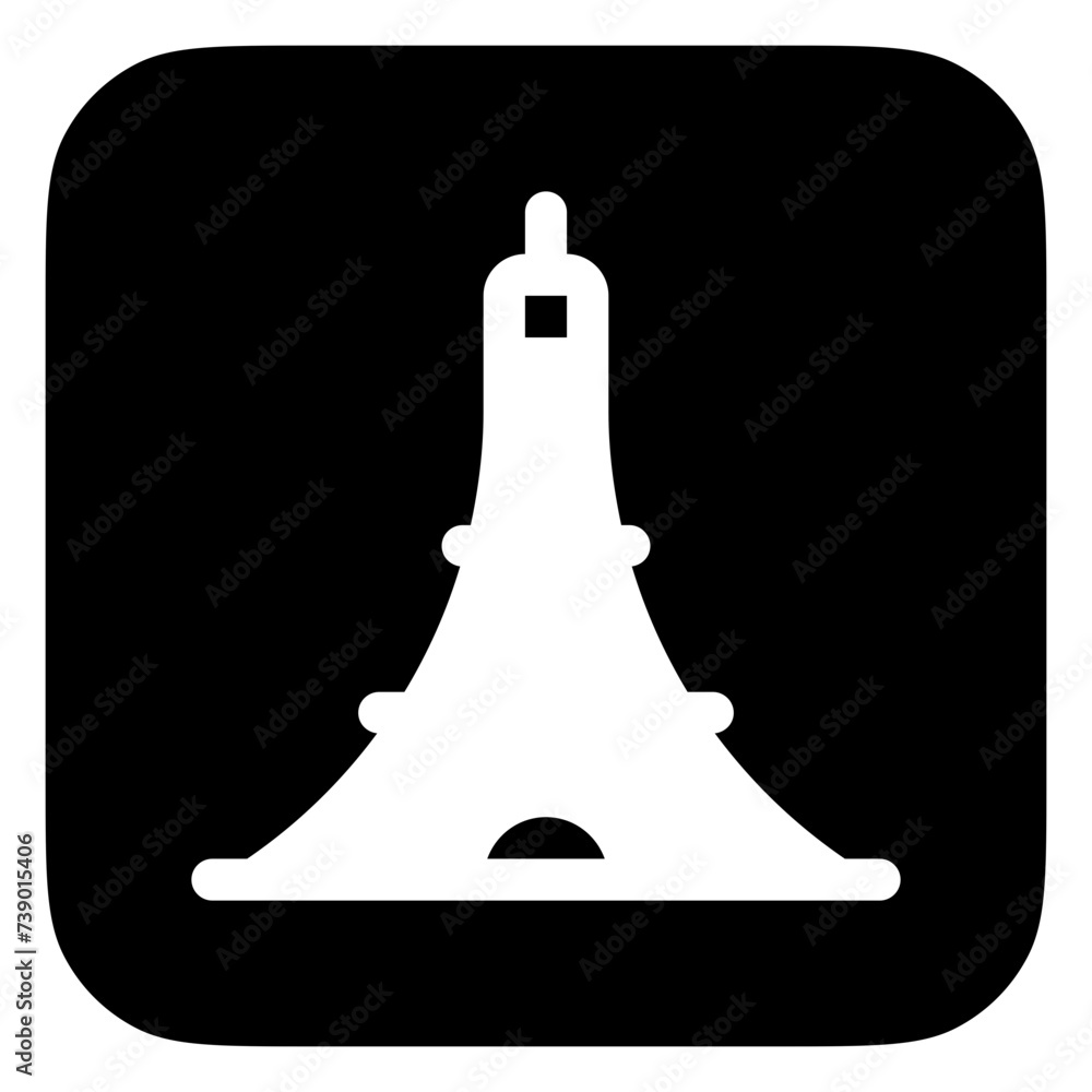 Editable tower vector icon. Landmark, monument, building, structure, architecture. Part of a big icon set family. Perfect for web and app interfaces, presentations, infographics, etc