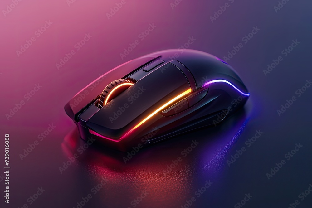 A 3D computer mouse icon with modern design