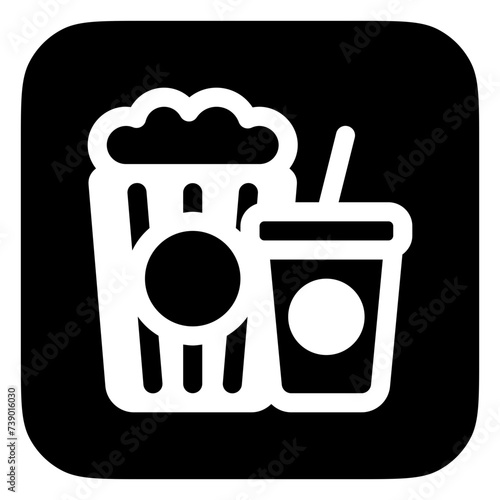 Editable popcorn, soda, snack, drink food, beverage vector icon. Movie, cinema, entertainment. Part of a big icon set family. Perfect for web and app interfaces, presentations, infographics, etc