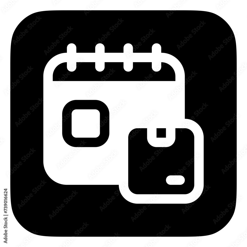 Editable package delivery schedule vector icon. Shipping, delivery, e-commerce, logistics. Part of a big icon set family. Perfect for web and app interfaces, presentations, infographics, etc Editable package delivery schedule vector icon. Shipping, delivery, e-commerce, logistics. Part of a big icon set family. Perfect for web and app interfaces, presentations, infographics, etc
