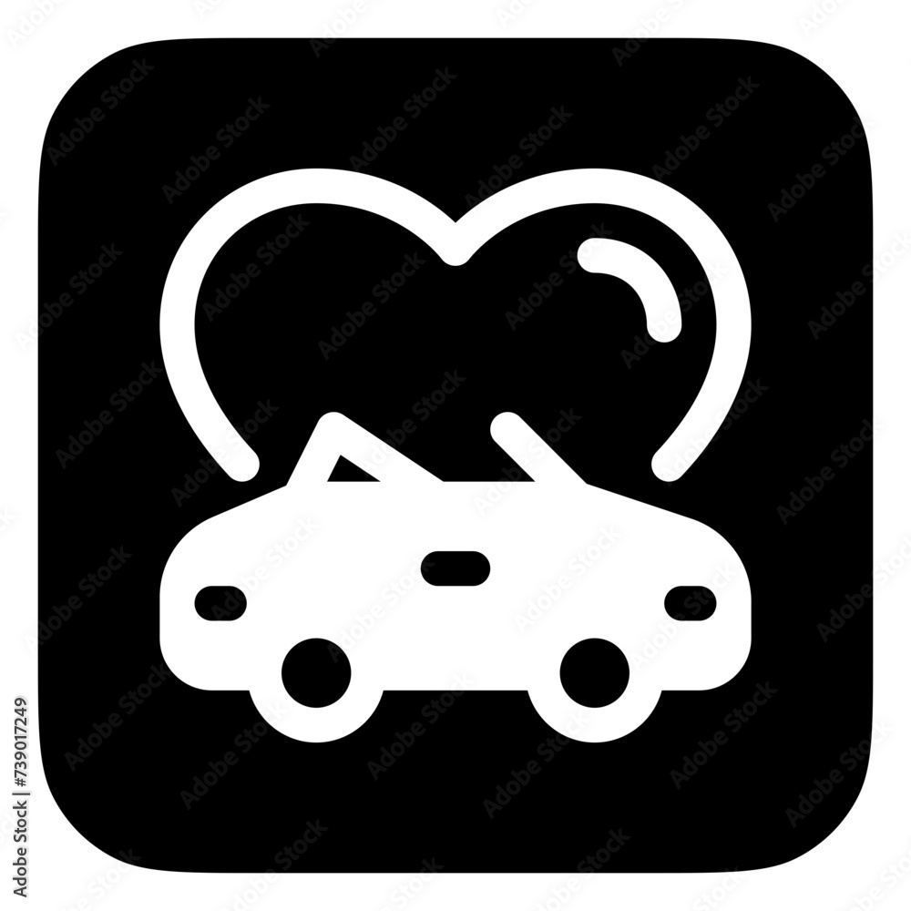 Editable wedding car vector icon. Wedding, valentine, love, celebration. Part of a big icon set family. Perfect for web and app interfaces, presentations, infographics, etc Editable wedding car vector icon. Wedding, valentine, love, celebration. Part of a big icon set family. Perfect for web and app interfaces, presentations, infographics, etc