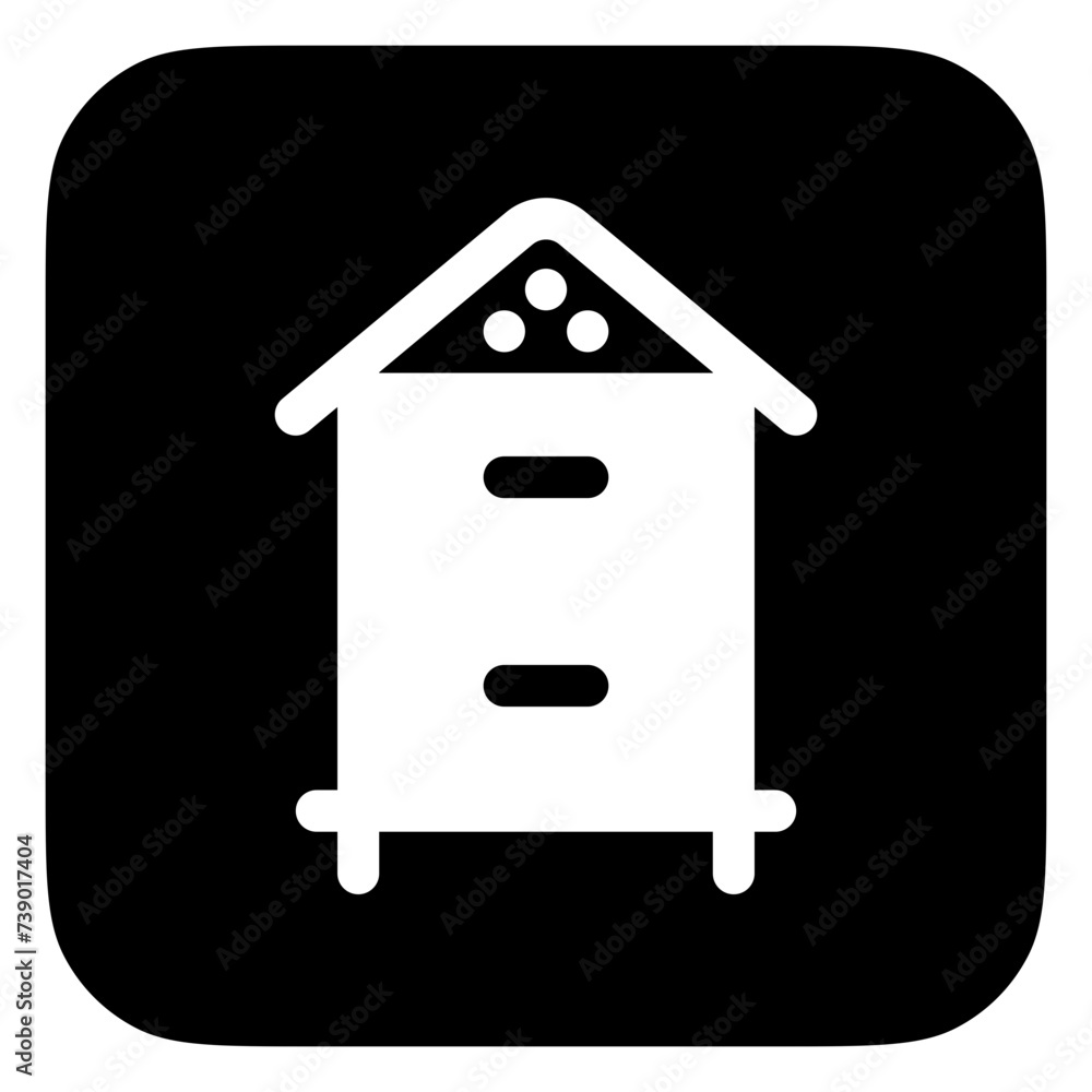 Editable bee box vector icon. Bee farming, apiary, behives. Part of a big icon set family. Perfect for web and app interfaces, presentations, infographics, etc Editable bee box vector icon. Bee farming, apiary, behives. Part of a big icon set family. Perfect for web and app interfaces, presentations, infographics, etc