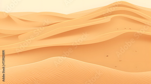 an abstract landscape of dunes in the desert