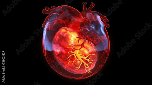 fetus heart shape womb graphic pregnancy embryo science accurate foetus pregnant biology medicals development baby antenatal anatomy week mother life inside belly placenta uterus newborn,generative ai photo