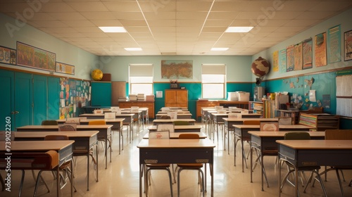 A high school classroom