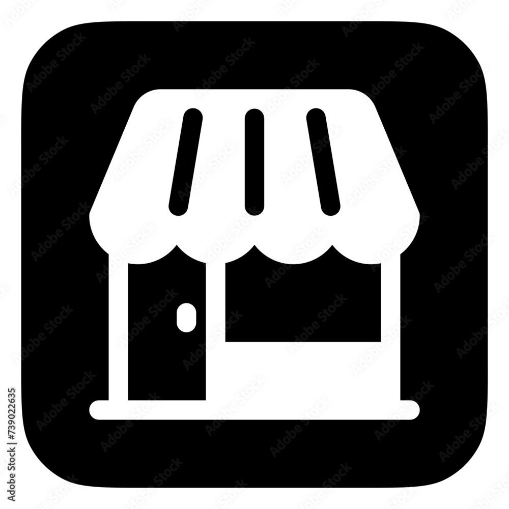 Editable store, restaurant, cafe building vector icon. Part of a big icon set family. Perfect for web and app interfaces, presentations, infographics, etc