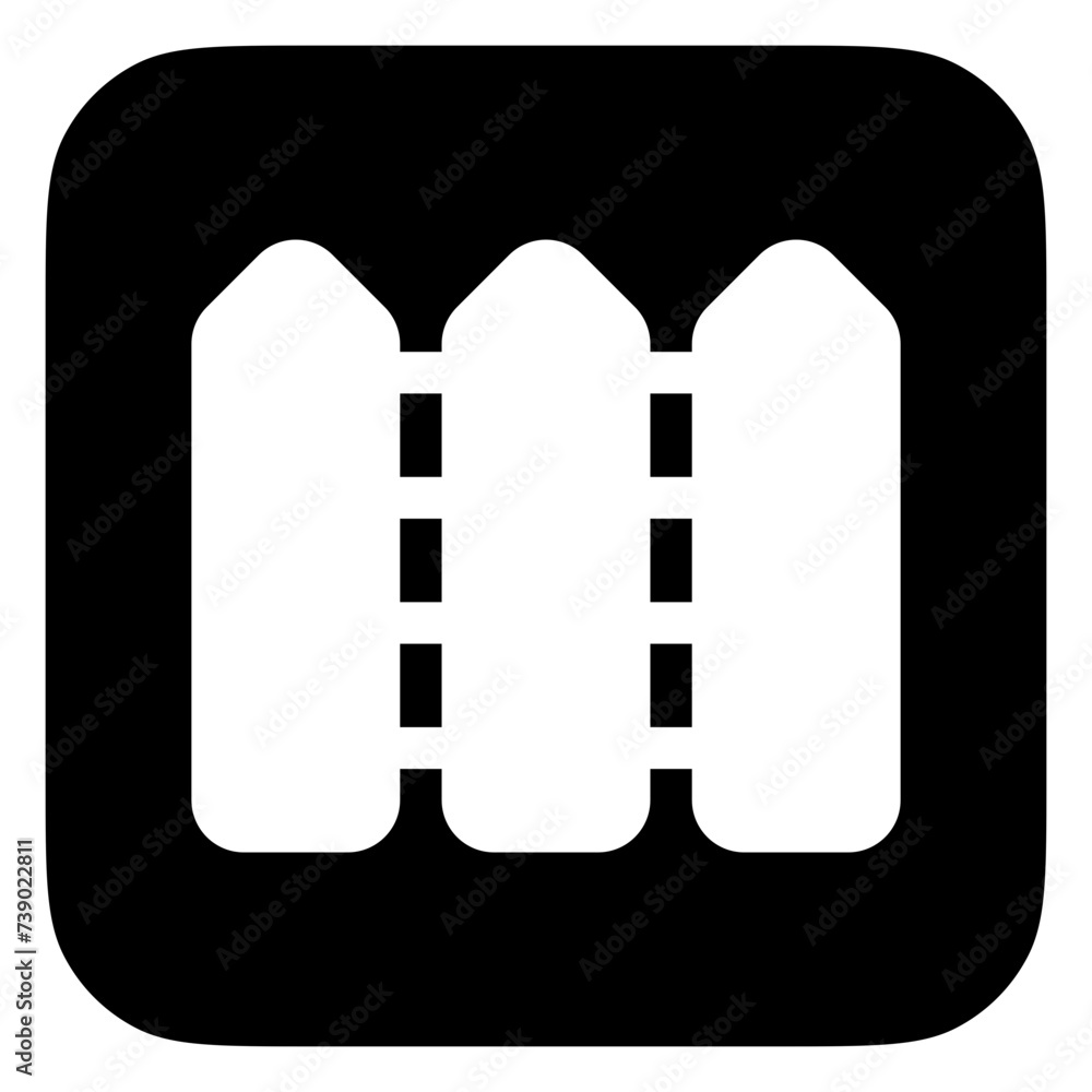 Editable fences vector icon. Property, real estate, construction, mortgage, interiors. Part of a big icon set family. Perfect for web and app interfaces, presentations, infographics, etc Editable fences vector icon. Property, real estate, construction, mortgage, interiors. Part of a big icon set family. Perfect for web and app interfaces, presentations, infographics, etc