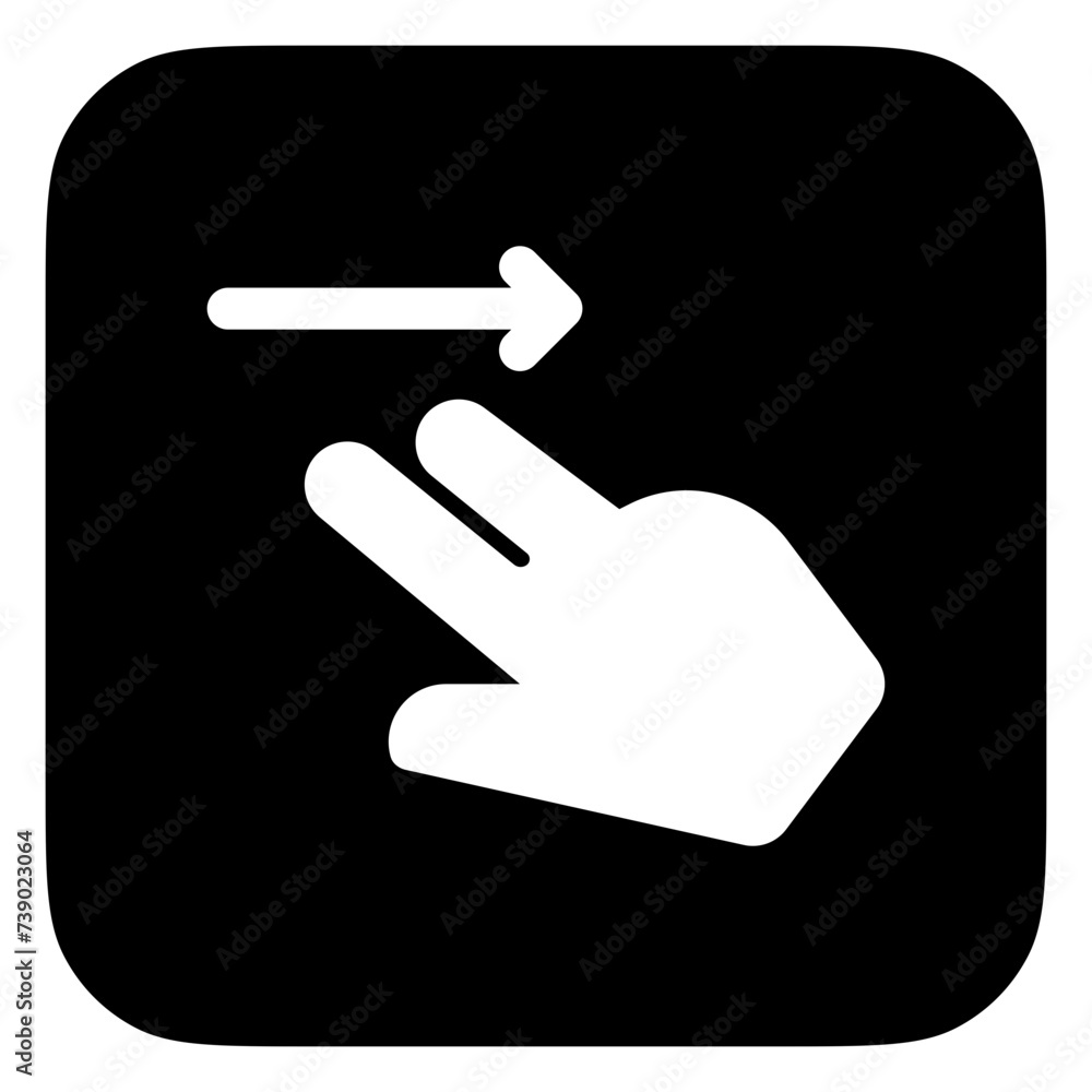 Editable two fingers swipe right vector icon. Part of a big icon set family. Perfect for web and app interfaces, presentations, infographics, etc Editable two fingers swipe right vector icon. Part of a big icon set family. Perfect for web and app interfaces, presentations, infographics, etc