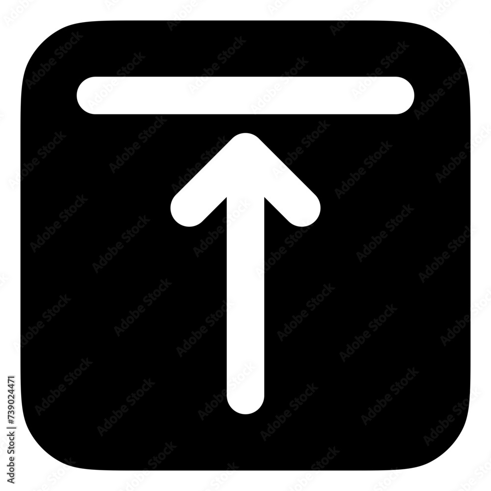 Editable top alignment vector icon. Part of a big icon set family. Perfect for web and app interfaces, presentations, infographics, etc Editable top alignment vector icon. Part of a big icon set family. Perfect for web and app interfaces, presentations, infographics, etc
