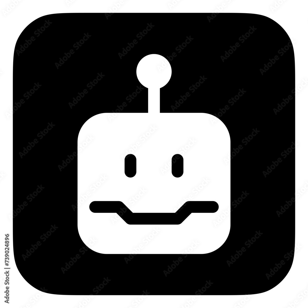 Editable robot head vector icon. Part of a big icon set family. Perfect for web and app interfaces, presentations, infographics, etc Editable robot head vector icon. Part of a big icon set family. Perfect for web and app interfaces, presentations, infographics, etc
