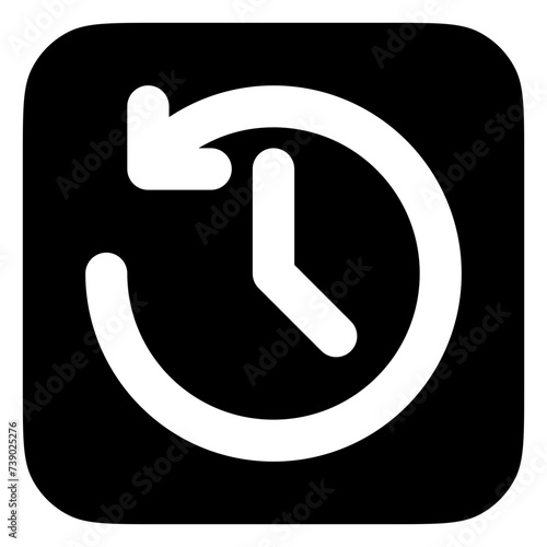 Editable vector history, turn back time icon. Part of a big icon set family. Perfect for web and app interfaces, presentations, infographics, etc