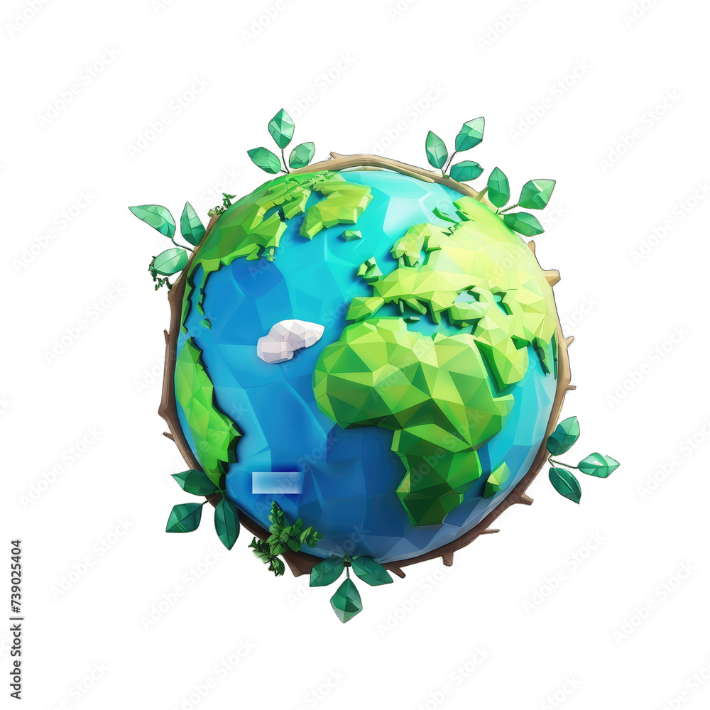 Transparent PNG of Cartoon Planet Earth: Symbolizing Environmental Protection