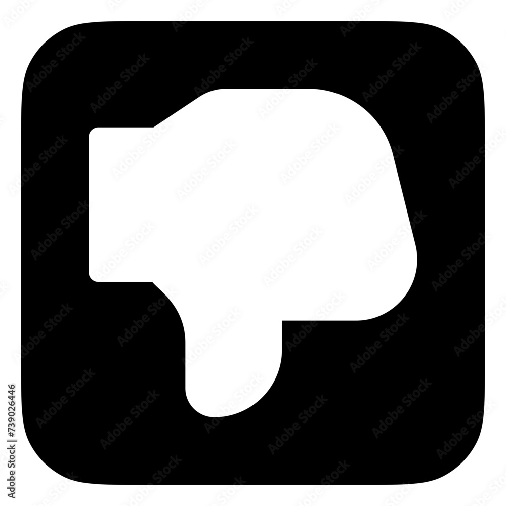 Editable vector dislike thumb reaction icon. Part of a big icon set family. Perfect for web and app interfaces, presentations, infographics, etc Editable vector dislike thumb reaction icon. Part of a big icon set family. Perfect for web and app interfaces, presentations, infographics, etc