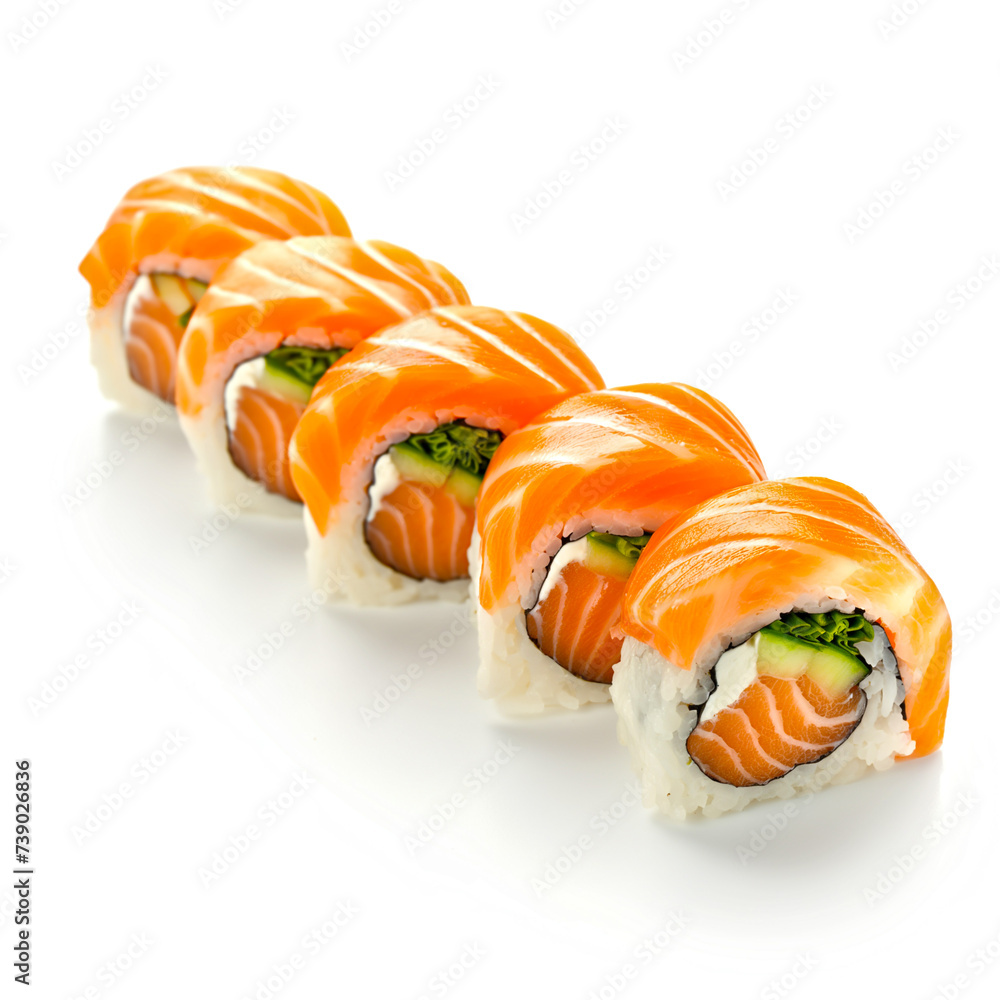 sushi isolated on white background sushi isolated on white background