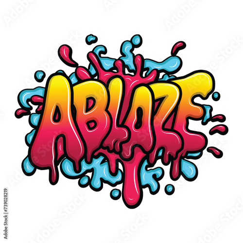 graffiti lettering typography art illustration