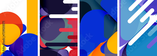 Geometric elements abstract backgrounds for wallpaper, business card, cover, poster, banner, brochure, header, website