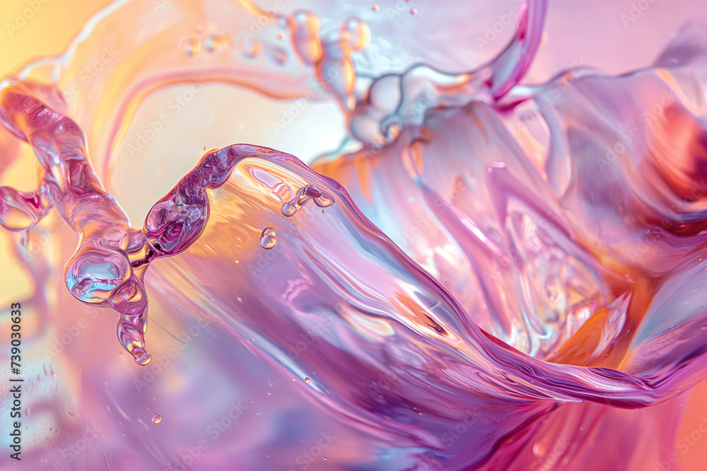 Obraz premium Fantastic, colorful and vibrant liquid abstract background image Fantastisches, farbenfrohes und lebendiges flüssiges abstraktes Hintergrundbild 幻想的でカラフルで鮮やかな液体の抽象的な背景画像
