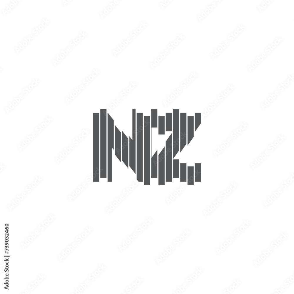 Alphabet Initials logo ZN, NZ, Z and N Alphabet Initials logo ZN, NZ, Z and N