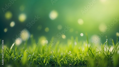 green grass blurred natural background for design 