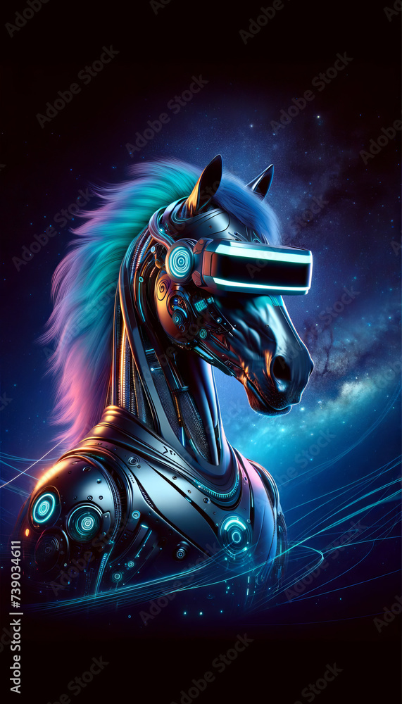 Fototapeta premium Serpentine Elegance in VR