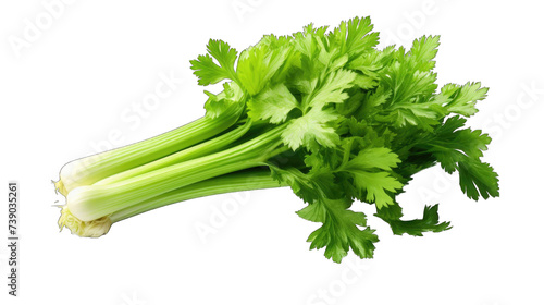 A close-up of a celery bunch with png