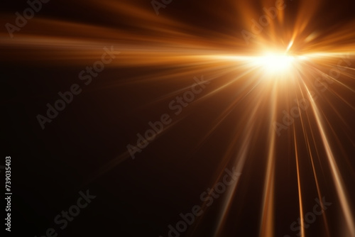 abstract beautiful rays of light on black background