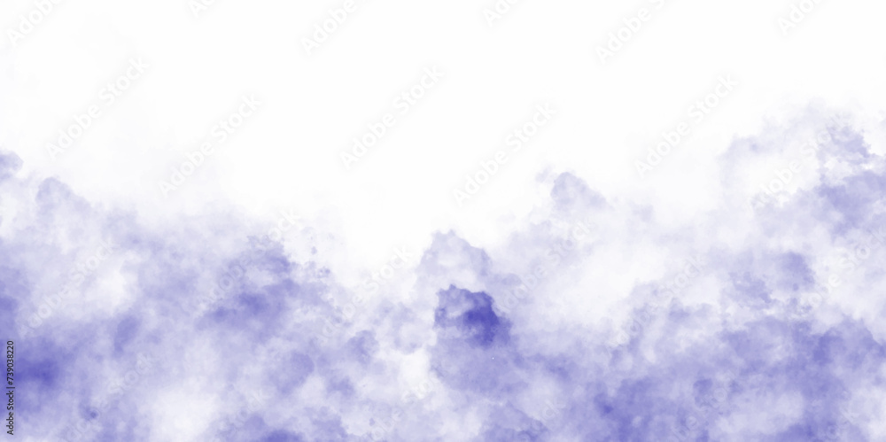 Abstract design with blue  color smoke fog on isolated background. Marble texture background Fog and smoky effect for photos and artworks.