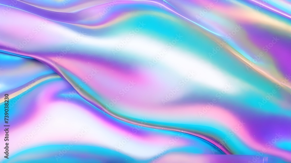 Holographic Iridescent fabric background. Shiny mother of pearl fabric, bright multi-colored fabric Holographic Iridescent fabric background. Shiny mother of pearl fabric, bright multi-colored fabric
