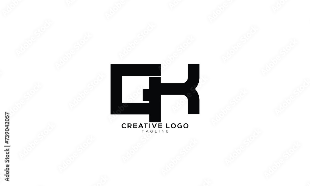 GK Abstract initial monogram letter alphabet logo design