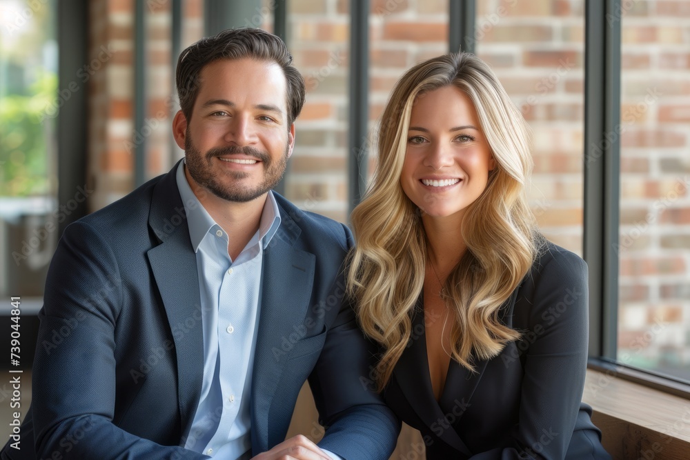 Real Estate Agents Smiling in Modern Office
Professional real estate agents with friendly smiles in a well-lit, contemporary office environment.
Real Estate Agents Smiling in Modern Office
Professional real estate agents with friendly smiles in a well-lit, contemporary office environment.