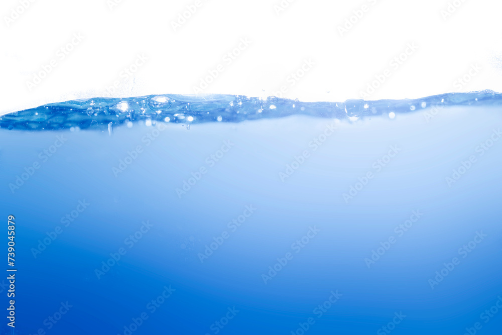 Clean water with water droplets and waves Clean water with water droplets and waves