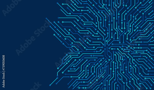 Circuit board. High-tech technology background. Cyber connection electronic. Networking connections background