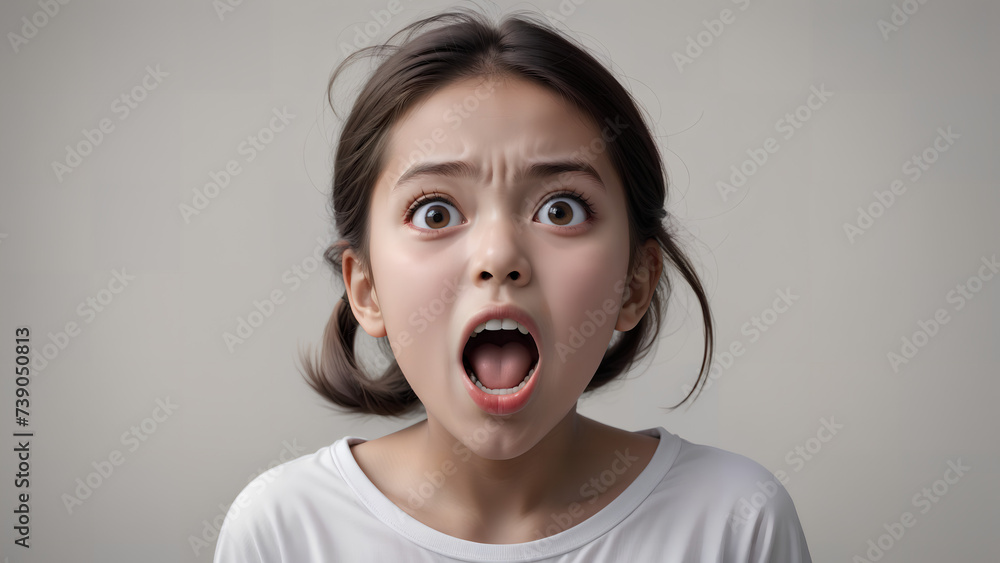 wow expression open mouth girl wow expression open mouth girl