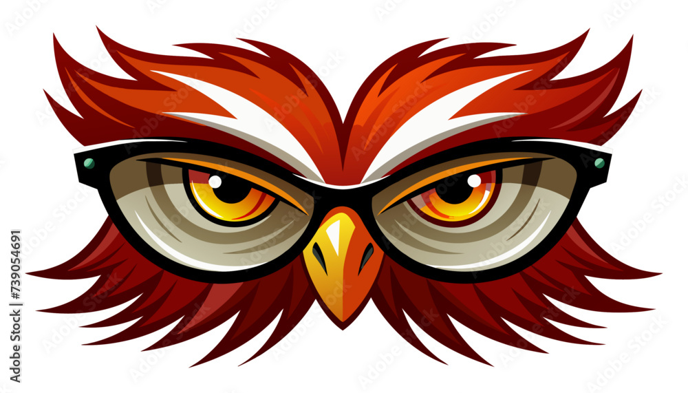Bird eye glasses. bird's eye view