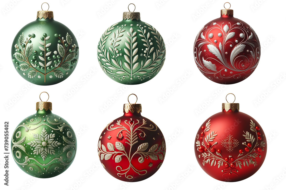 set of christmas balls without background PNG format set of christmas balls without background PNG format